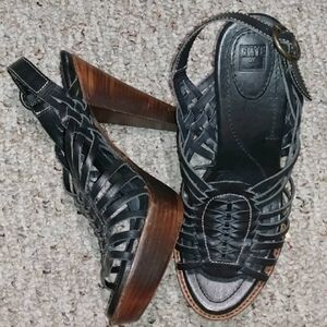 Frye Joy Huarache strappy heels